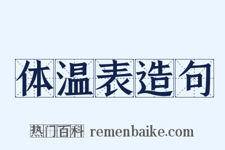 体温表造句是什么意思的图片
